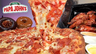 Spicy garlic butter makes everything better #papajohns #pizza #chicke, papa john mukbang