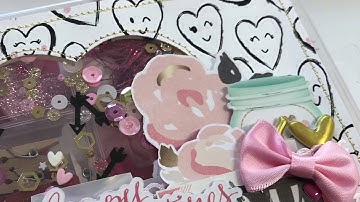 My first scrapdaworld swap - embellishment boxes