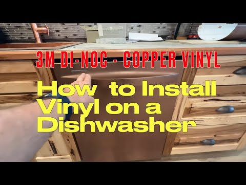 Transform Your Dishwasher with Copper Vinyl: DIY Tutorial