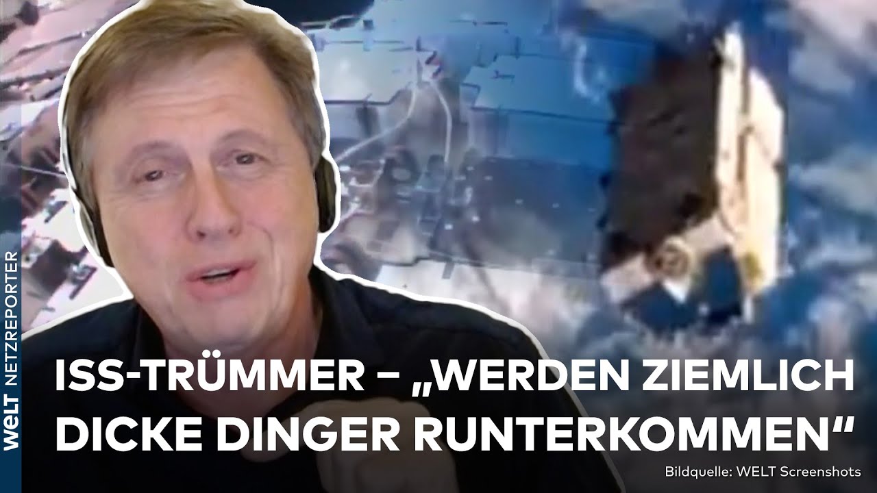 GEFAHR AUS DEM ALL: Fünf Meter Durchmesser – Hier könnten ISS-Trümmer ...