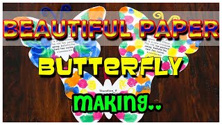 HOW TO MAKE EASY PAPER BUTTERFLY