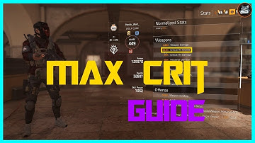 The Division 2 | Max Crit Chance Guide