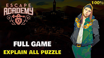 Escape Academy 100% Walkthrough (FULL GAME) - All Collectibles & Achievements