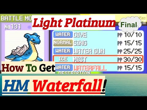 How To Get HM Waterfall | Pokemon Light Platinum | GBA Rom Hack - YouTube