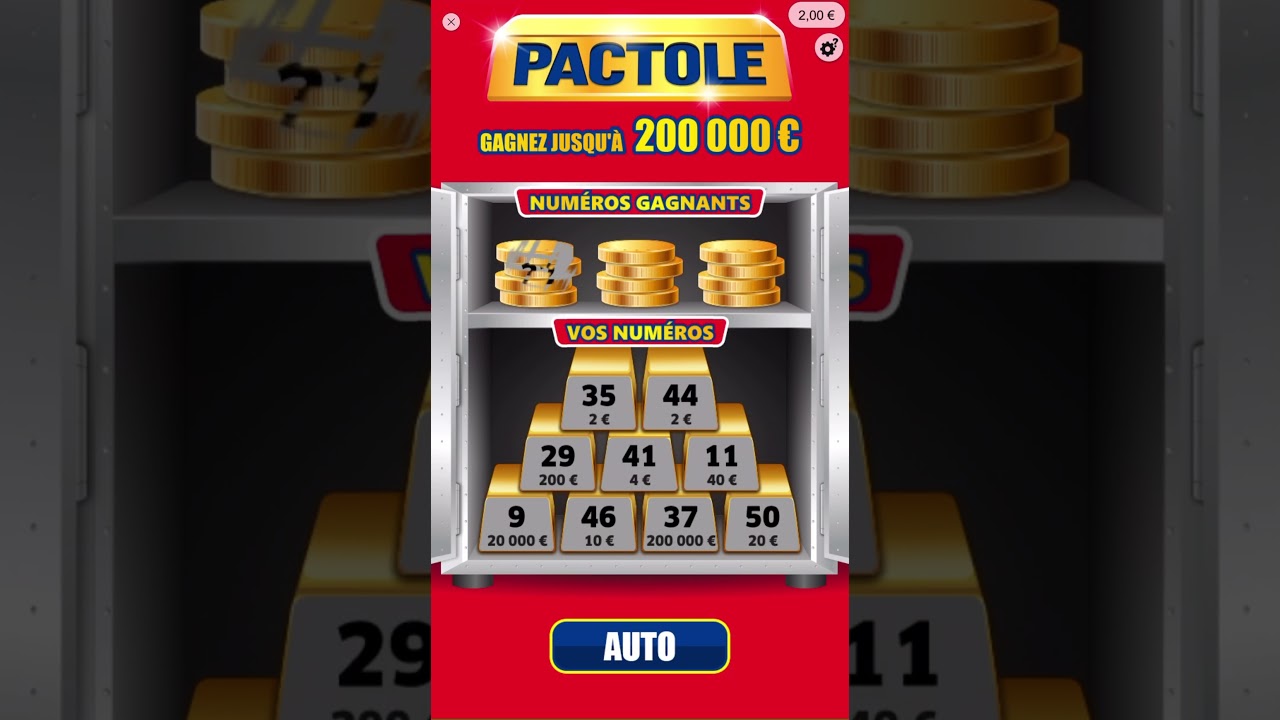 2 PACTOLE « Ticket Gagnant »😁