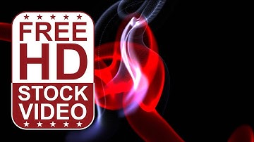 Free Stock Videos – abstract colorful red ethereal waves twirling spinning on black BG 2D