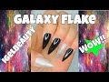 Galaxy Flake Gel Polish Igelbeauty!! Classy Nails at Home..Easy Nail Art/ #gelnails #nailsathome