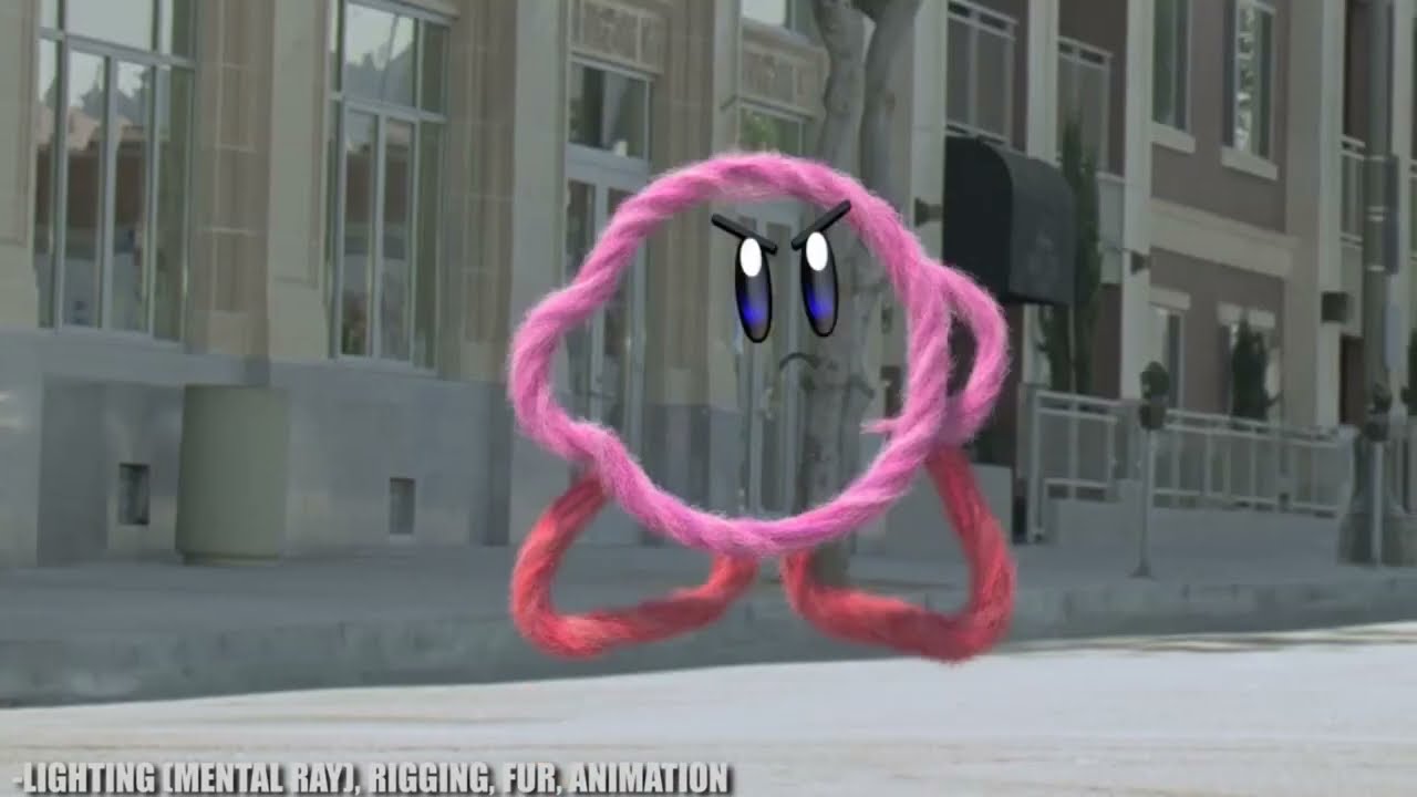 [No Blur] Kirby's Tankbot Transformation (Kirby's Epic Yarn TV Commercial)