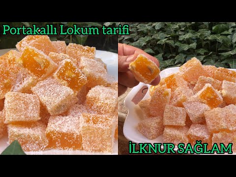 Hakiki Lokum Tarifi Evde Lokum Yapımı/Gerçek Türk Lokumu/Portakallı LokumTarifi /Turkish delight