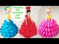 How to Make 3 Beautiful Doll Dresses From Paper/ DIY Doll Decoration Ideas with Paper