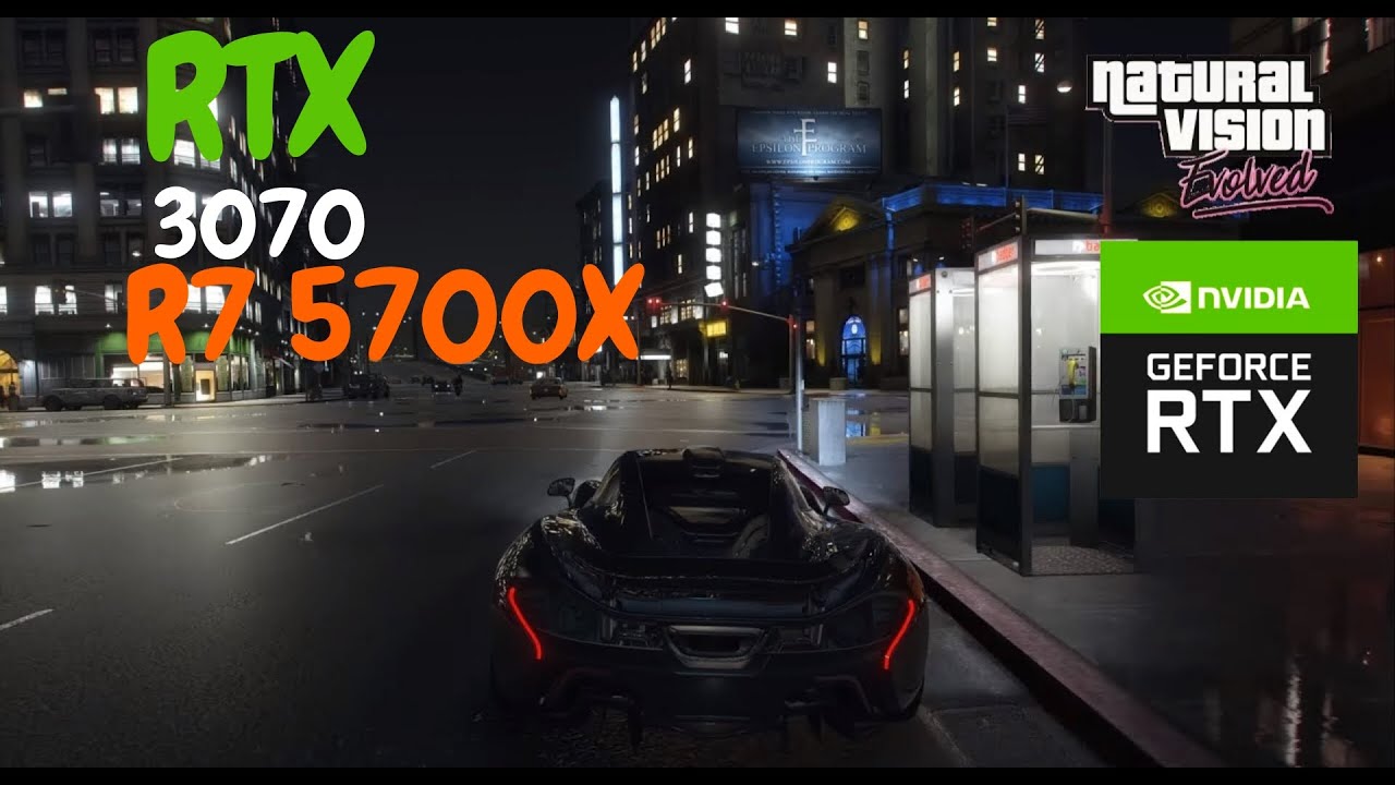 GTA 5 + Natural Vision | RTX 3070 | Ryzen 7 5700x | 1080p | Ultra ...