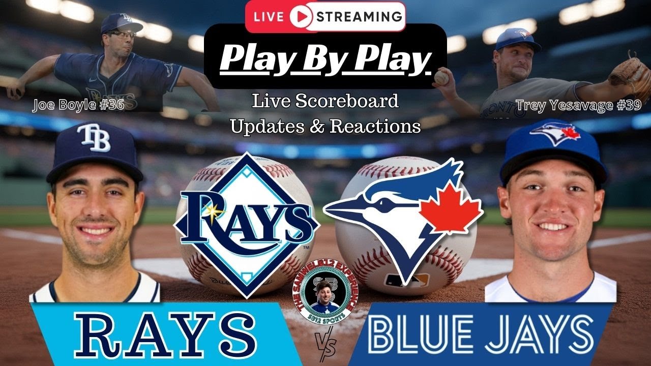🧢 LIVE:  Toronto Blue Jays vs Tampa Bay Rays MLB Showdown & Reactions!