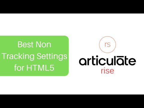 Articulate Rise 360 Settings for WordPress or any LMS ( without tracking )