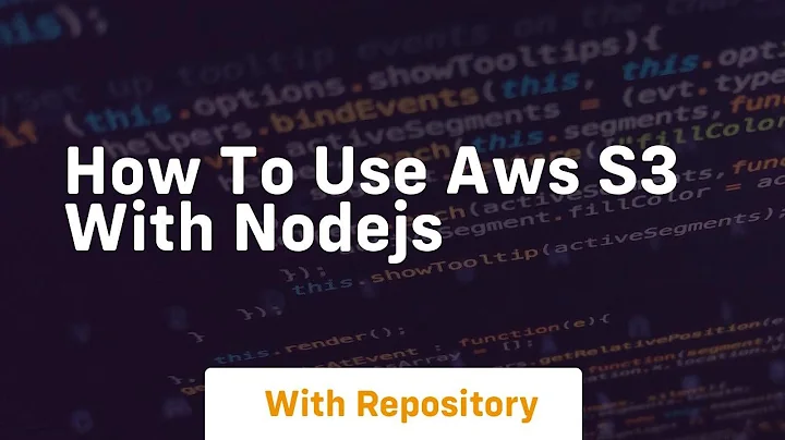 how to use aws s3 with nodejs