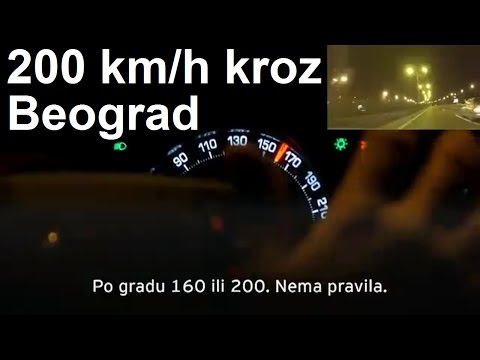 BEOGRADJANIN VOZI 200 NA SAT KROZ CRVENO - ZAPRATI MOJ KANAL