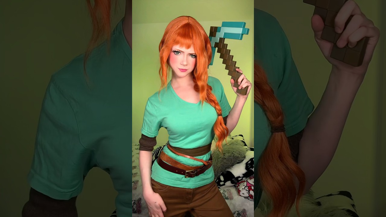 ALEX from MINECRAFT Makeup Process! #minecraft #minecraftmovie #makeup