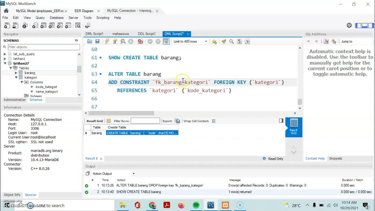 3 sql delete dan mode restrict set null dan cascade dalam relasi