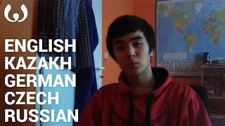 WIKITONGUES: Abdurrahim speaking English, Kazakh, German, Czech, and Russian