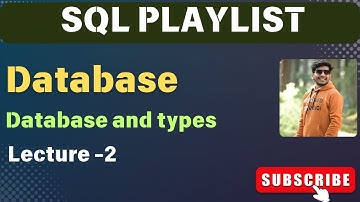 2.  What is database | Database and types | SQL Tutorial