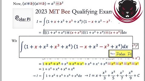 2023 MiT Integration Bee Qualifying Exam [Problem 4]