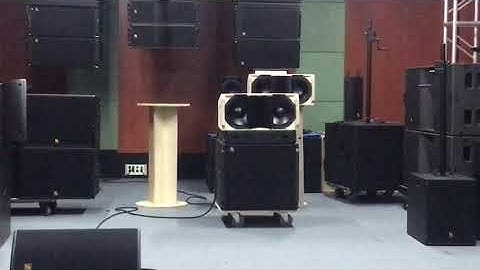 Sanway VERA20 & S32 updated line array test video