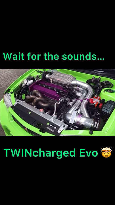 TWINcharged Evo!  #supercharged #turbo #shorts