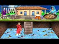 Underground secret tunnel fish farming hindi kahani hindi moral stories new funny comedy