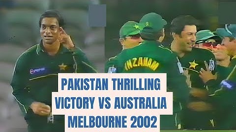 Pakistan Thrilling Victory | Pakistan vs Australia 2002 ODI Cricket Series Melbourne | Highlights |