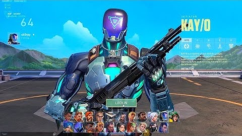 Kay/o Agent Select Animation In Valorant