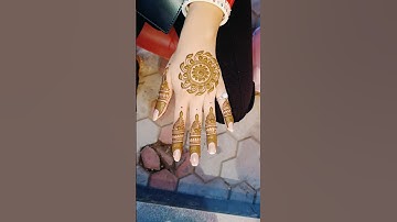👌💫circle mehndi design#mehndi #viral #reels #viralvideo #trending #mehandidesign#love #shortfeed#art