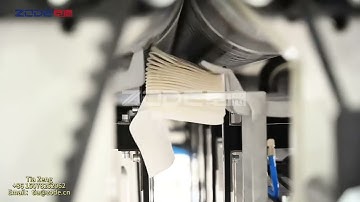 ZODE ZD V7L-FULL AUTOMATIC FACIAL TISSUE V FOLDING MACHINE WITH AUTO INNER TRANSFER SYSTEM