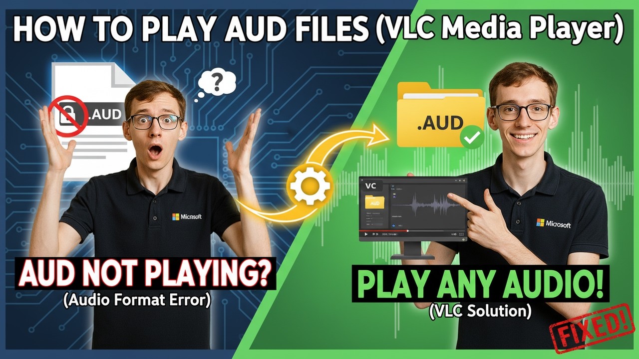 How to Play AUD Files (VLC Media Player) - YouTube