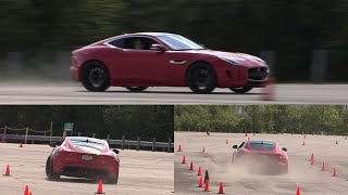 Jaguar F-Type S Destroys Autocross Course