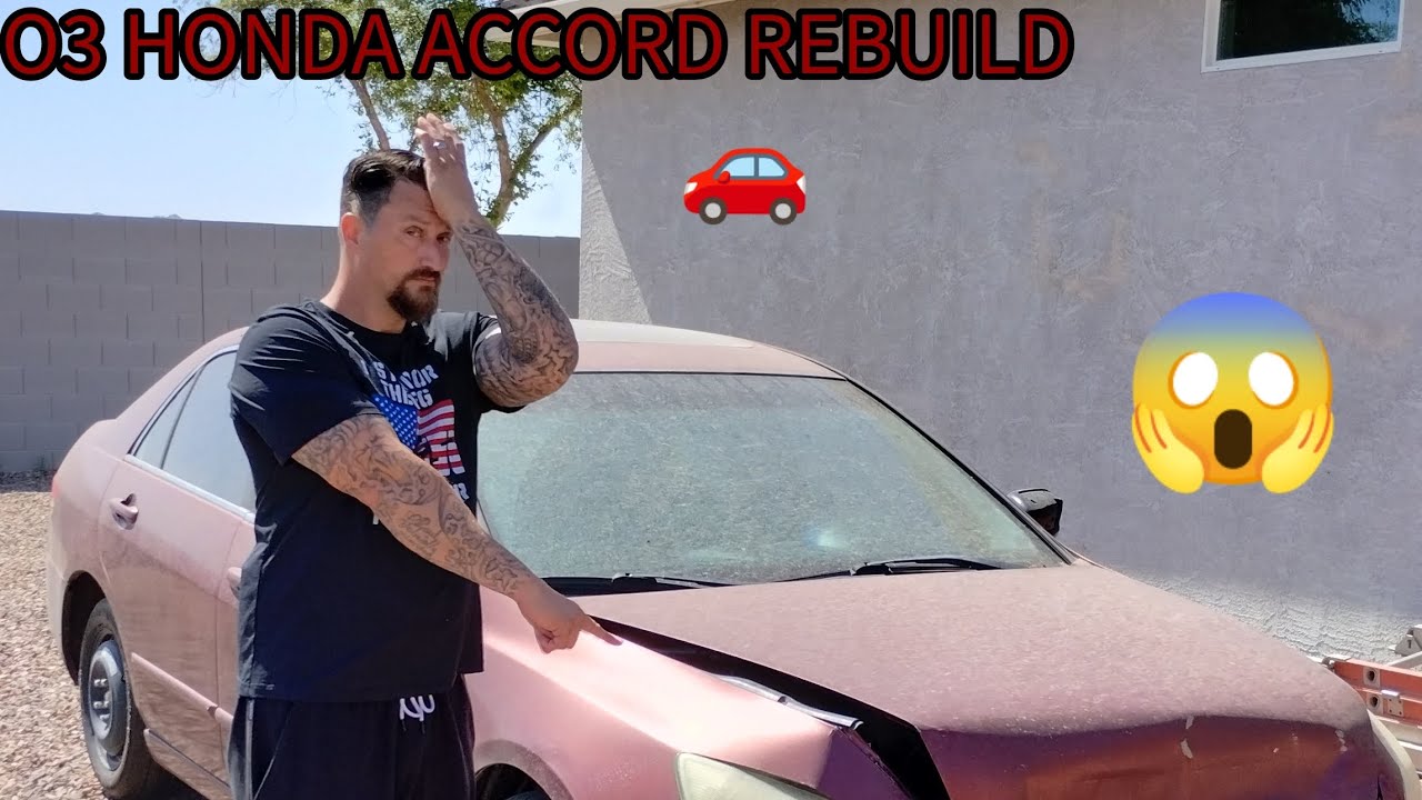 O3 HONDA ACCORD CRASHED AND RESTORED REBUILD! 🚗 😱 #crash #restored