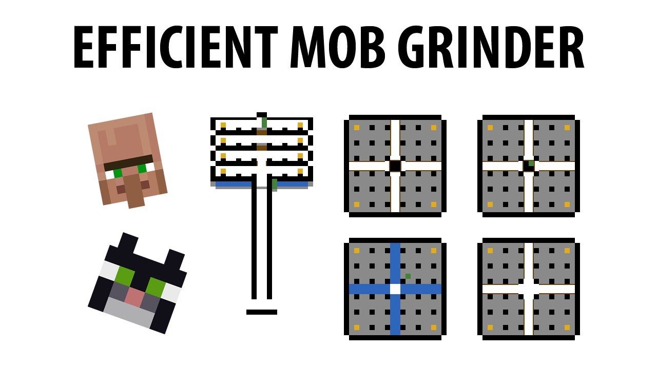 Highly Efficient Mob Grinder In 1 5 Survival Mode Minecraft