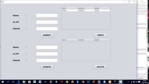 buat aplikasi crud (create,insert,update,delete) database mysql menggunakan java netbeans part 2