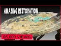 AMAZING RESTORATION VINTAGE WALNUT SIDE TABLE | Furniture Restoration | The &quot;Baby Maker&quot; Table.