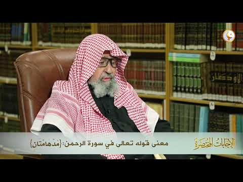 معنى قوله تعالى في سورة الرحمن م د ه آم ت ان العلامة الشيخ د صالح الفوزان