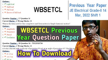 WBSETCL Previous Year Question Paper | WBSETCL Syllabus 2023 | WBSETCL Interview Questions |