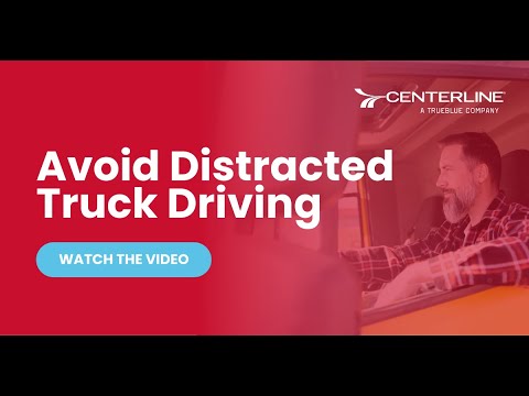 Avoiding distracted truck driving