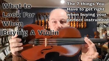 What To Look For When Buying A Violin - Don