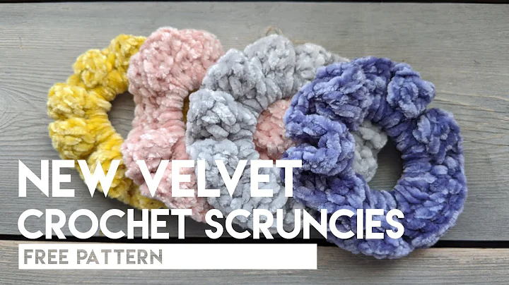 Learn How to Make Stylish Crochet Velvet Scrunchies