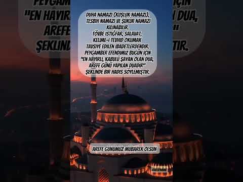 Arefe günü yapılacak ibadetler #arefegünü #ibadet#kurbanbayrami#dini#tiktok