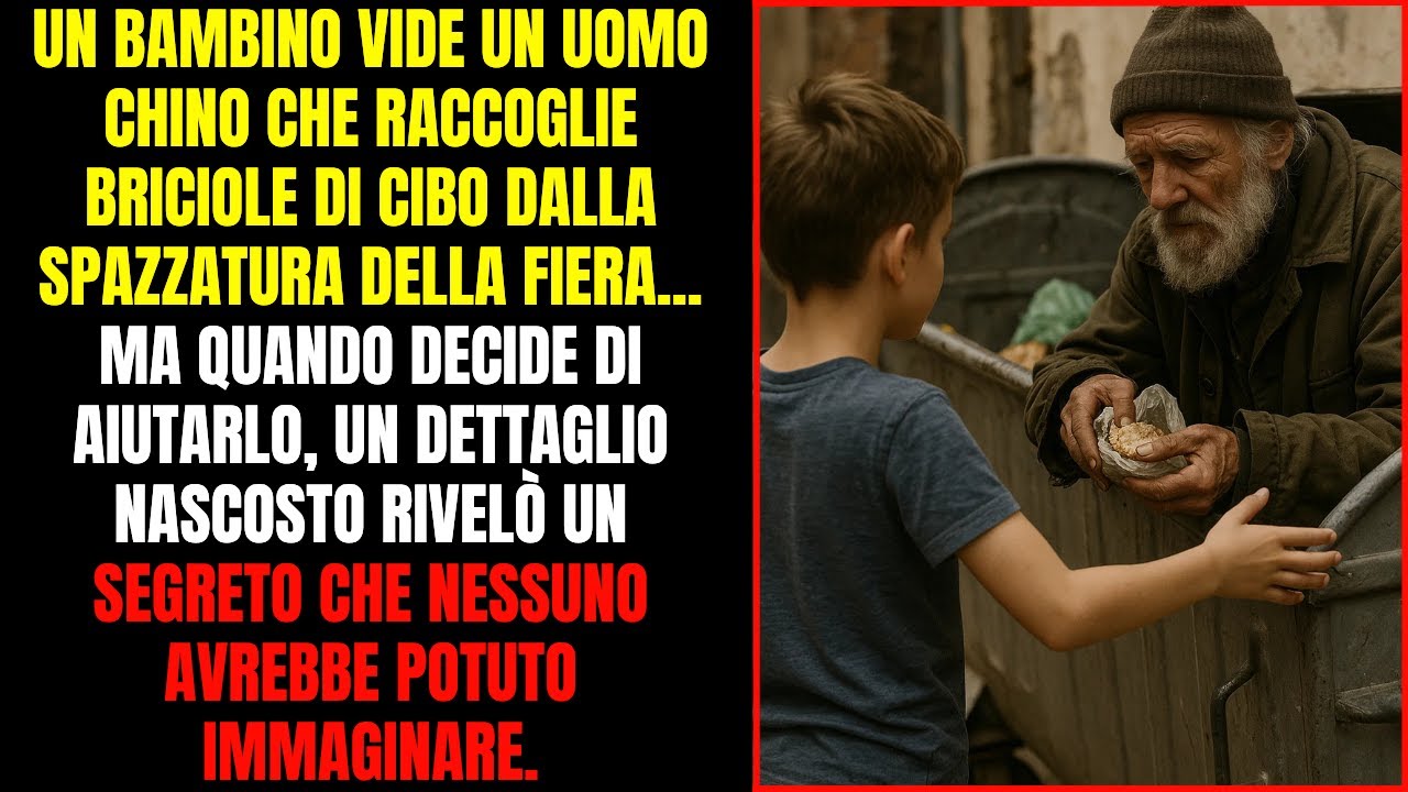 BAMBINO TROVA UN ANZIANO CHE RACCOGLIE CIBO DALLA SPAZZATURA... E ...