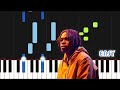 Fireboy dml  peru  easy piano tutorial by synthly