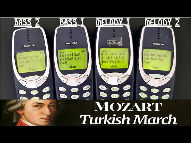 Turkish March - Mozart - 4 Nokia 3310 Composers cover class=