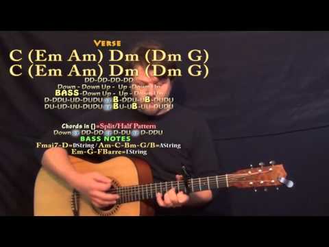 Merry Christmas, Happy Holidays (NSYNC) Guitar Lesson Chord Chart - Capo 5th