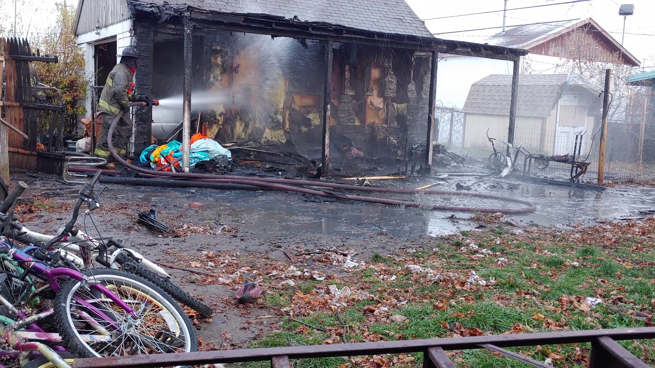 Garage Fire, flint MI Aftermath YouTube