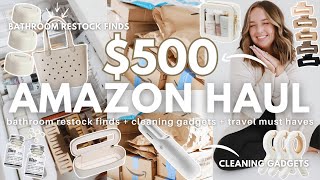*NEW* $500 AMAZON HAUL & UNBOXING: bathroom restock finds + cleaning gadgets + travel must haves by Emily Leah 5,898 views 1 month ago 16 minutes