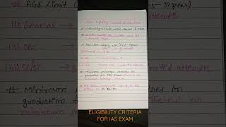 Upsc Eligibility Criteria For Ias Exam
